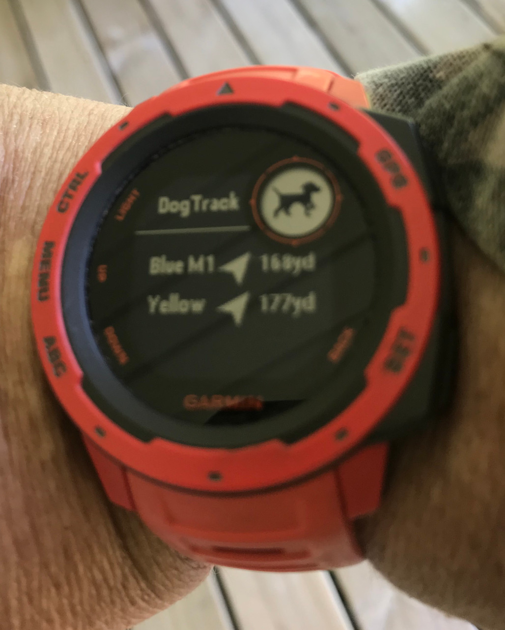 Garmin instinct shop dog track